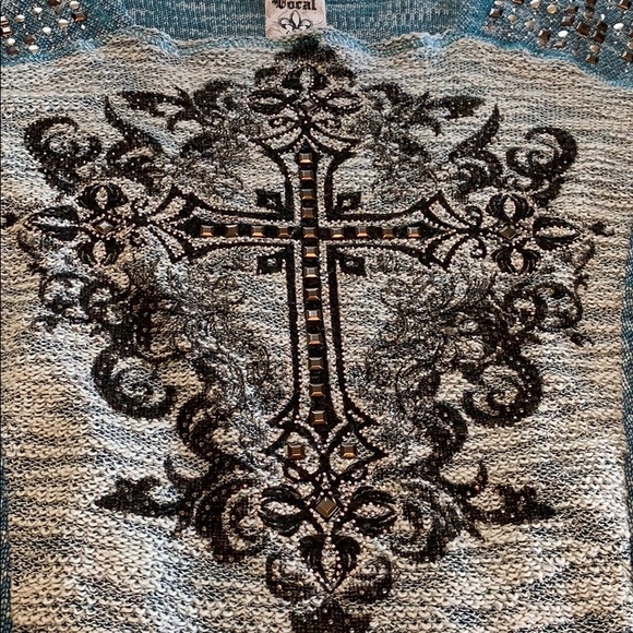 NWOT Vocal embellished sweater. Sz XL - Picture 2 of 8
